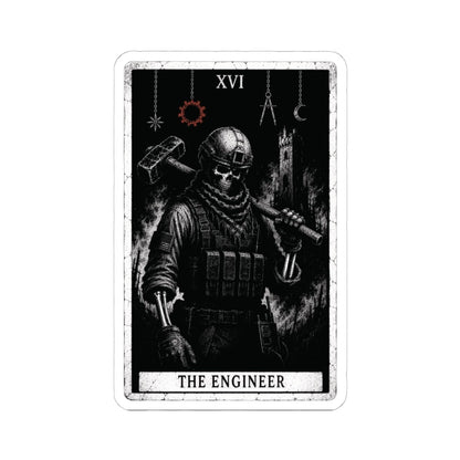 K-Factor Supply Co The Engineer Tarot Sticker 6" × 6"