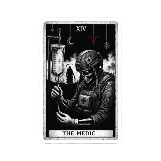 K-Factor Supply Co The Medic Tarot Sticker 2" × 2"