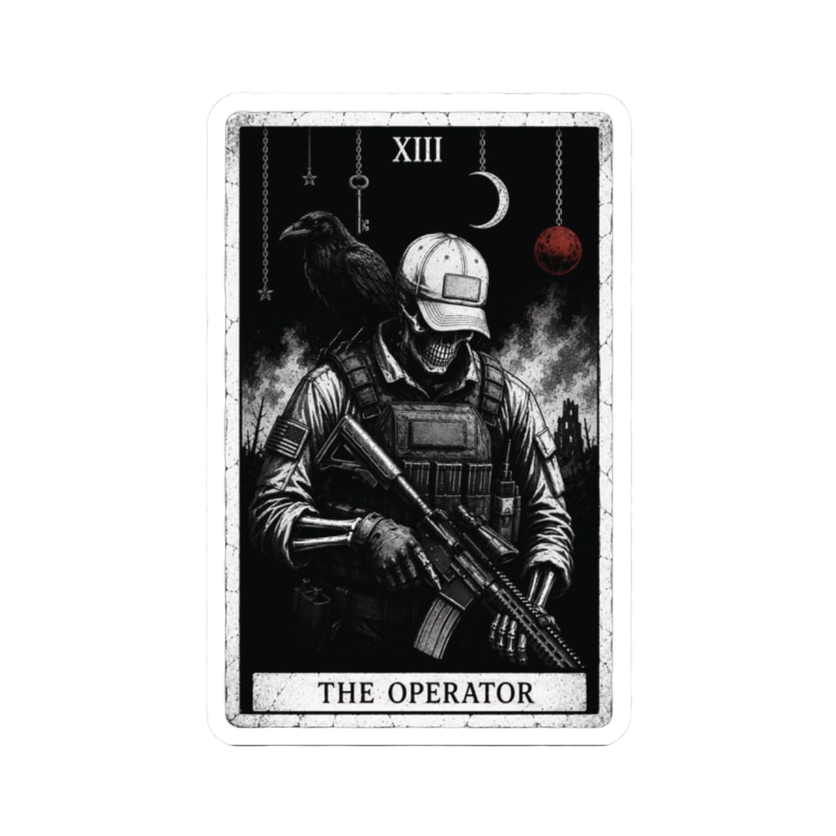 K-Factor Supply Co The Operator Tarot Sticker 2" × 2"