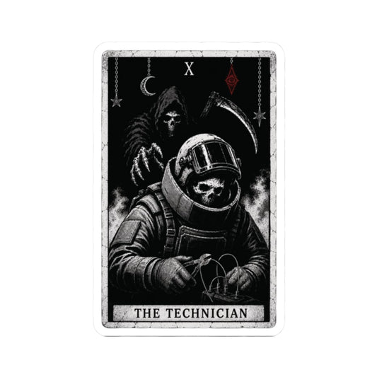K-Factor Supply Co The Technician Tarot Sticker 2" × 2"