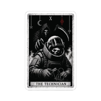 K-Factor Supply Co The Technician Tarot Sticker 6" × 6"