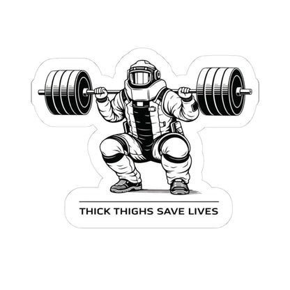 K-Factor Supply Co Thick Thighs (Technician) Sticker 6" × 6"
