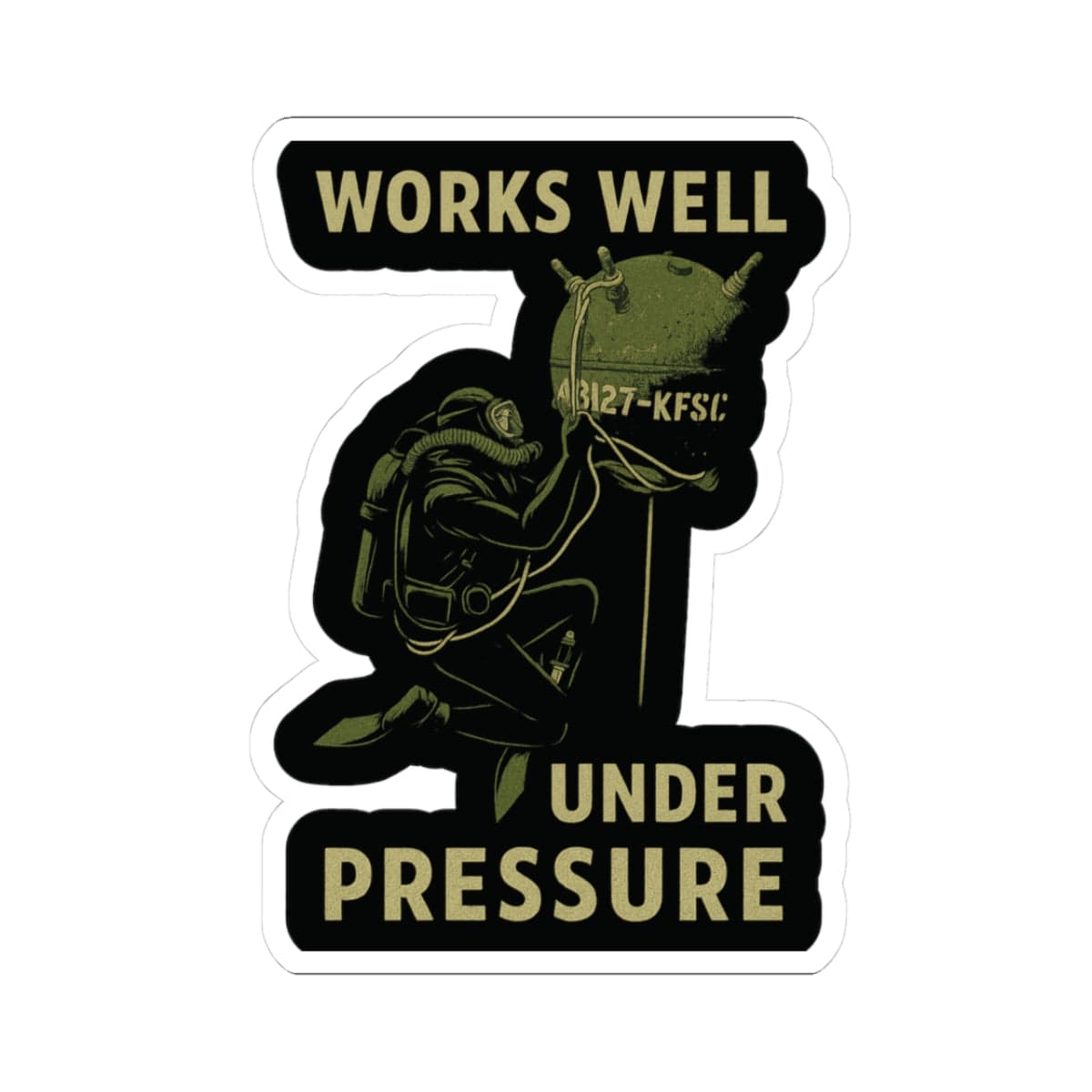 K-Factor Supply Co Under Pressure Sticker 3" × 3"