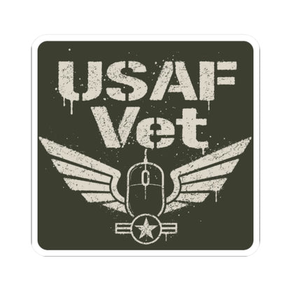 K-Factor Supply Co USAF Vet Mk 2 Sticker 2" × 2"