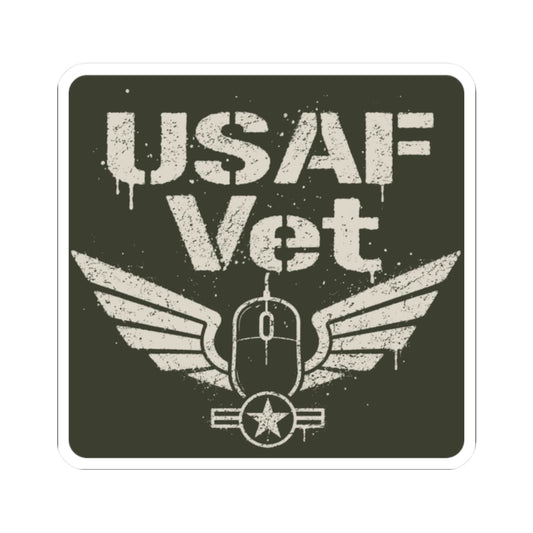 K-Factor Supply Co USAF Vet Mk 2 Sticker 2" × 2"