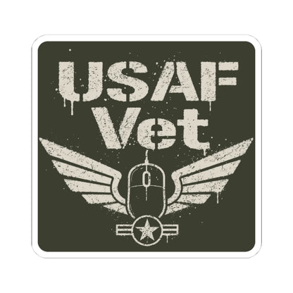 K-Factor Supply Co USAF Vet Mk 2 Sticker 4" × 4"