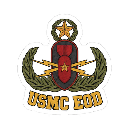 K-Factor Supply Co USMC EOD Crab Sticker 4" × 4"