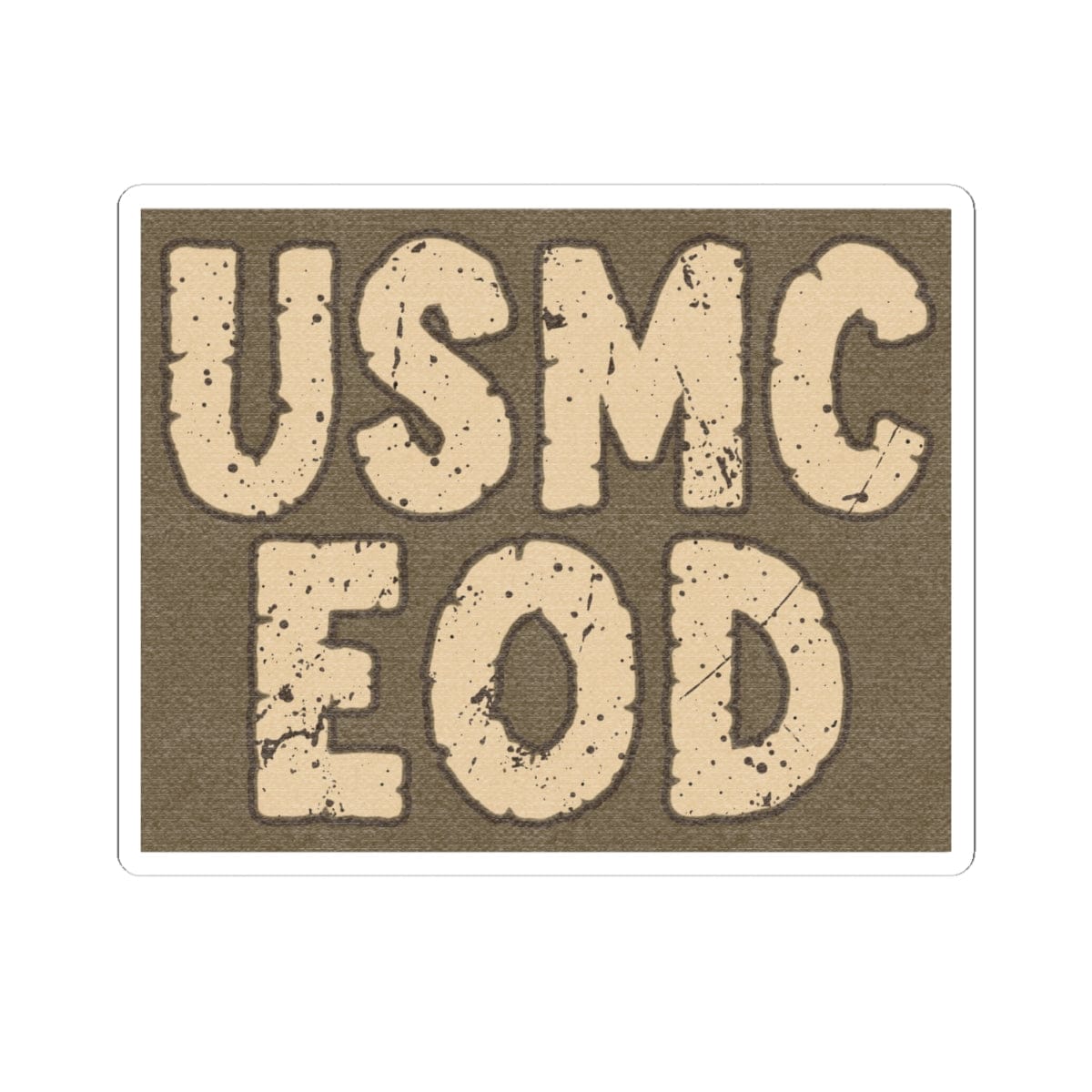 K-Factor Supply Co USMC EOD Sticker 4" × 4"