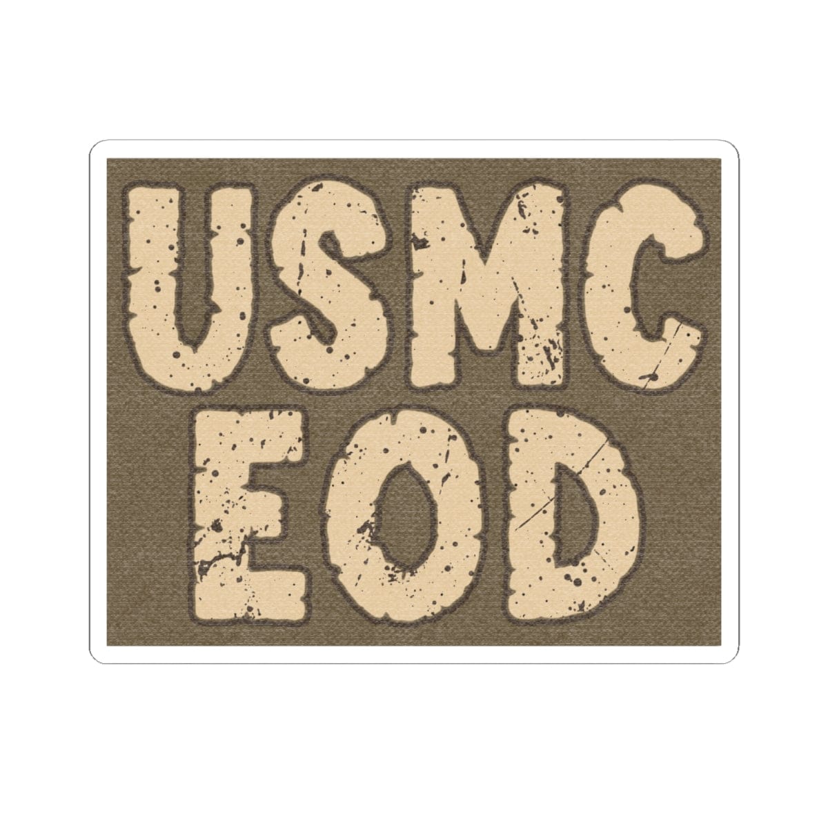 K-Factor Supply Co USMC EOD Sticker 6" × 6"