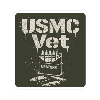 K-Factor Supply Co USMC Vet Mk 1 Mod 1 Sticker 2" × 2"