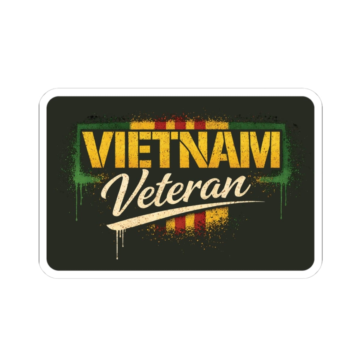 K-Factor Supply Co Vietnam Veteran Sticker 3" × 3"