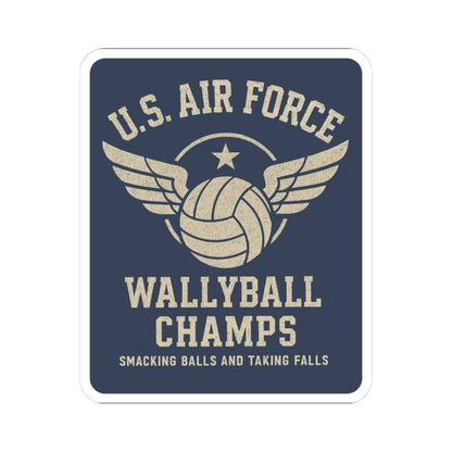 K-Factor Supply Co Wallyball Champs Sticker 3" × 3" / White