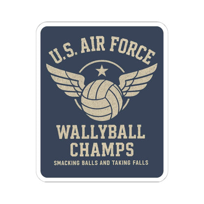 K-Factor Supply Co Wallyball Champs Sticker 6" × 6" / White
