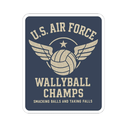 K-Factor Supply Co Wallyball Champs Sticker 6" × 6" / White