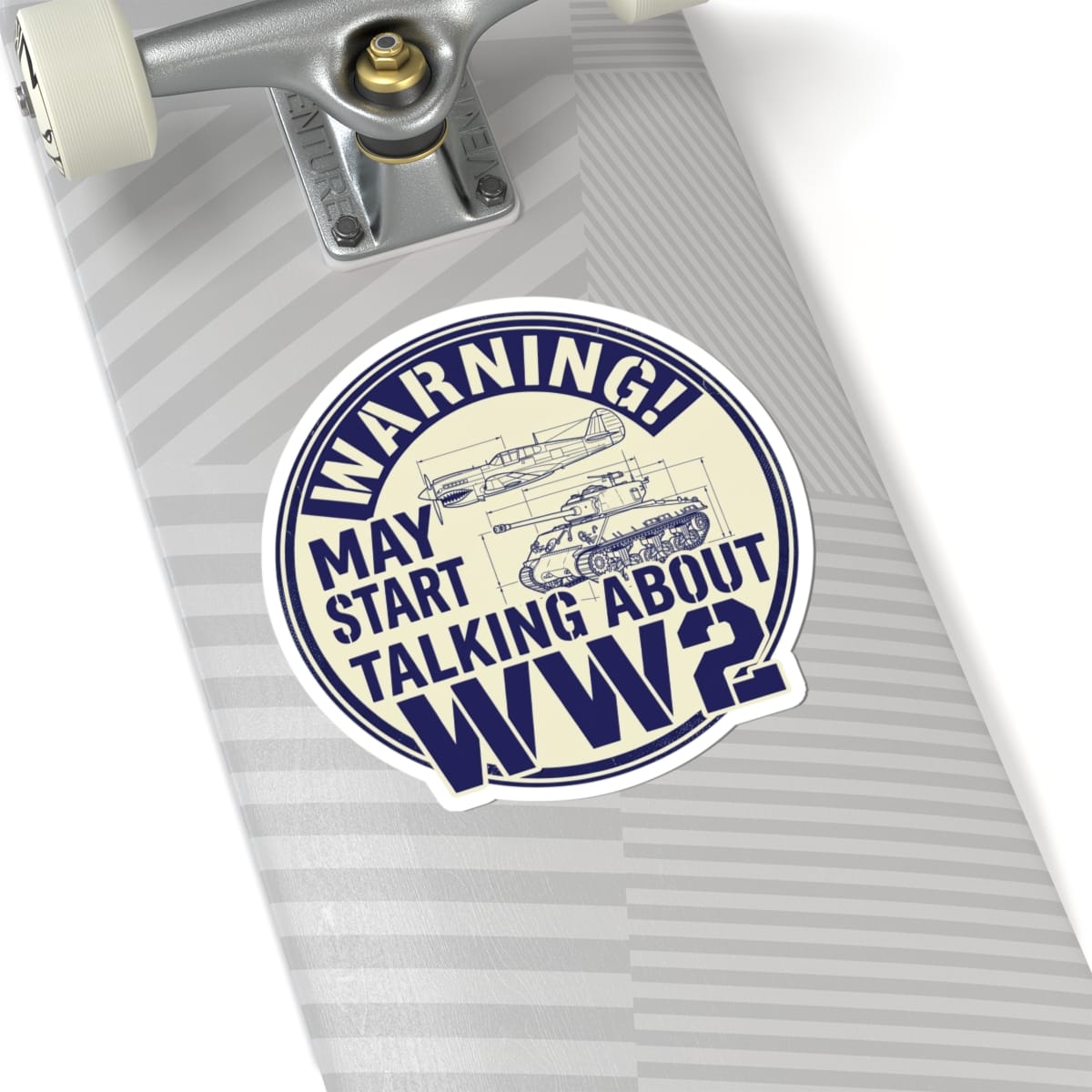 K-Factor Supply Co Warning - WW2 Buff Mk 2 Sticker