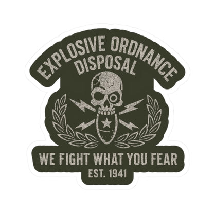 K-Factor Supply Co We Fight What You Fear Sticker 2" × 2"