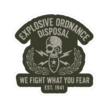 K-Factor Supply Co We Fight What You Fear Sticker 3" × 3"