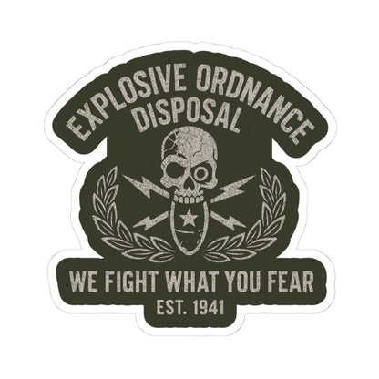 K-Factor Supply Co We Fight What You Fear Sticker 4" × 4"