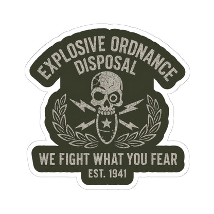 K-Factor Supply Co We Fight What You Fear Sticker 6" × 6"