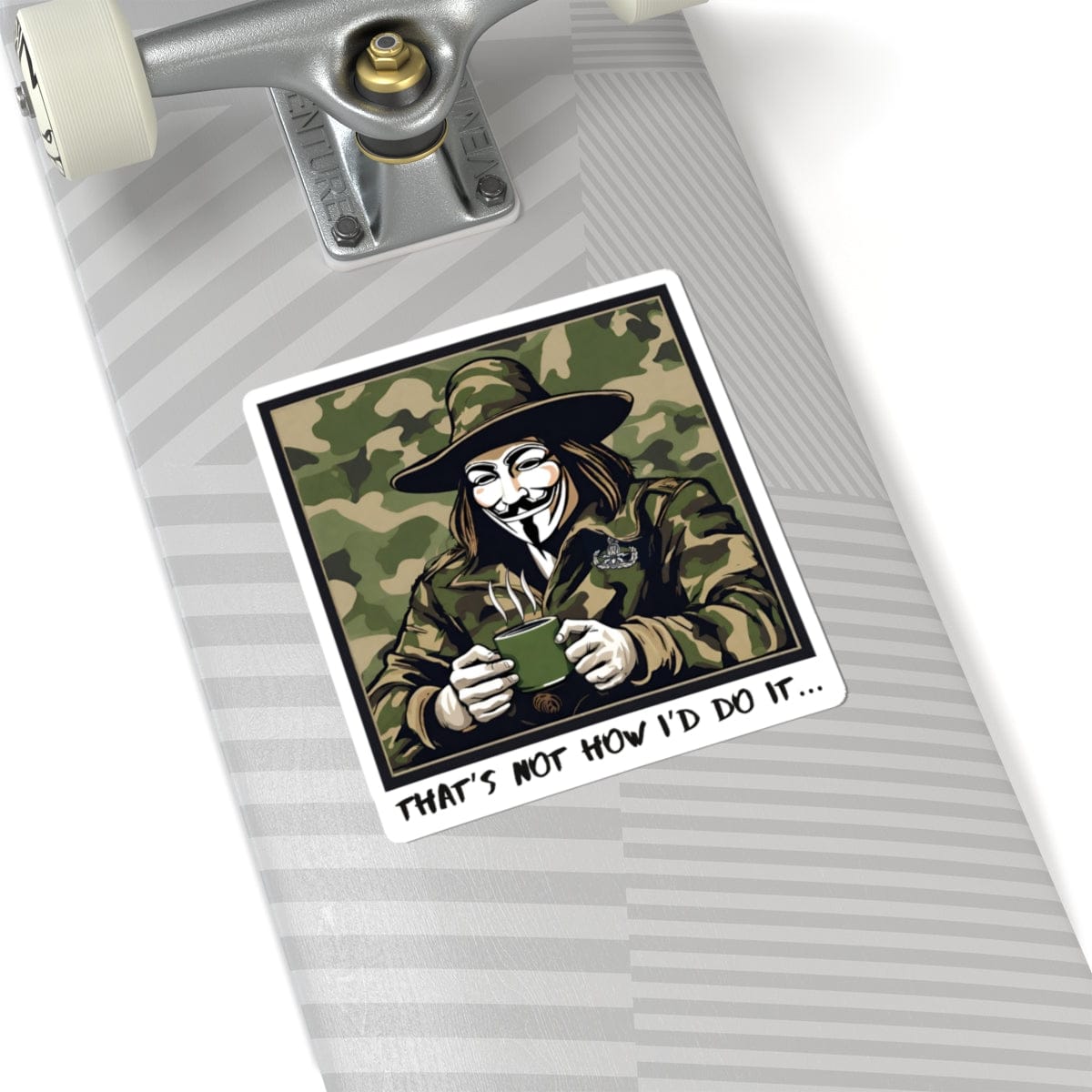K-Factor Supply Co What the Fawkes Says (Camo) Sticker