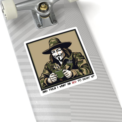 K-Factor Supply Co What the Fawkes Says (LED) Sticker