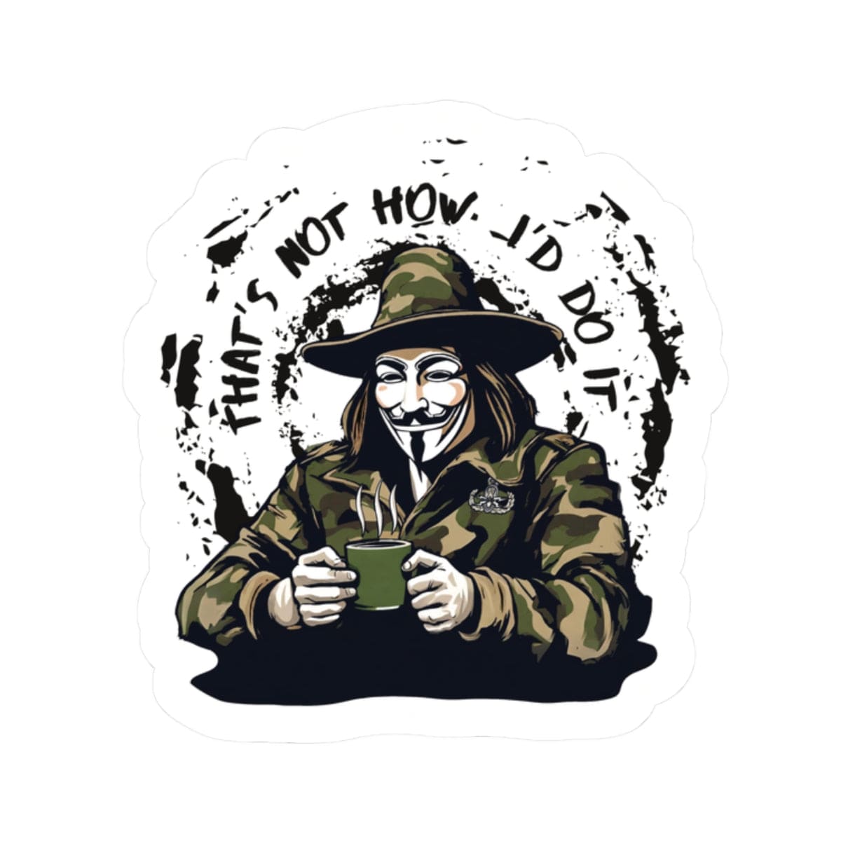 K-Factor Supply Co What the Fawkes Says Mk 1 Sticker 2" × 2"