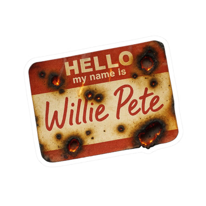K-Factor Supply Co Willie Pete Intro Sticker 2" × 2"