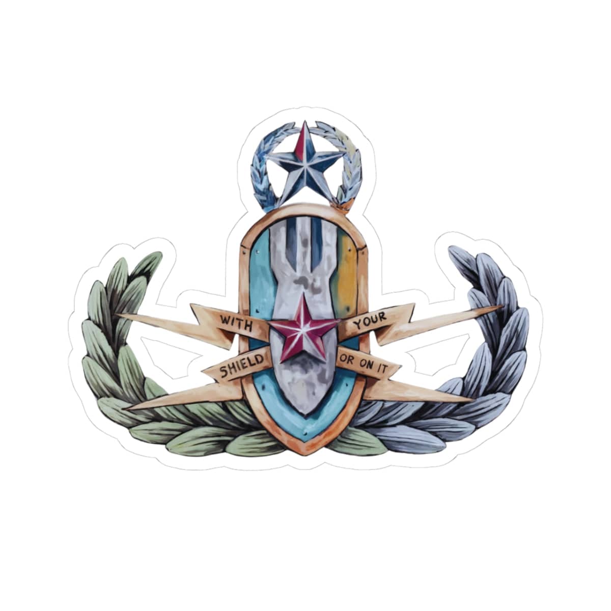 K-Factor Supply Co With your Shield Sticker 3" × 3"