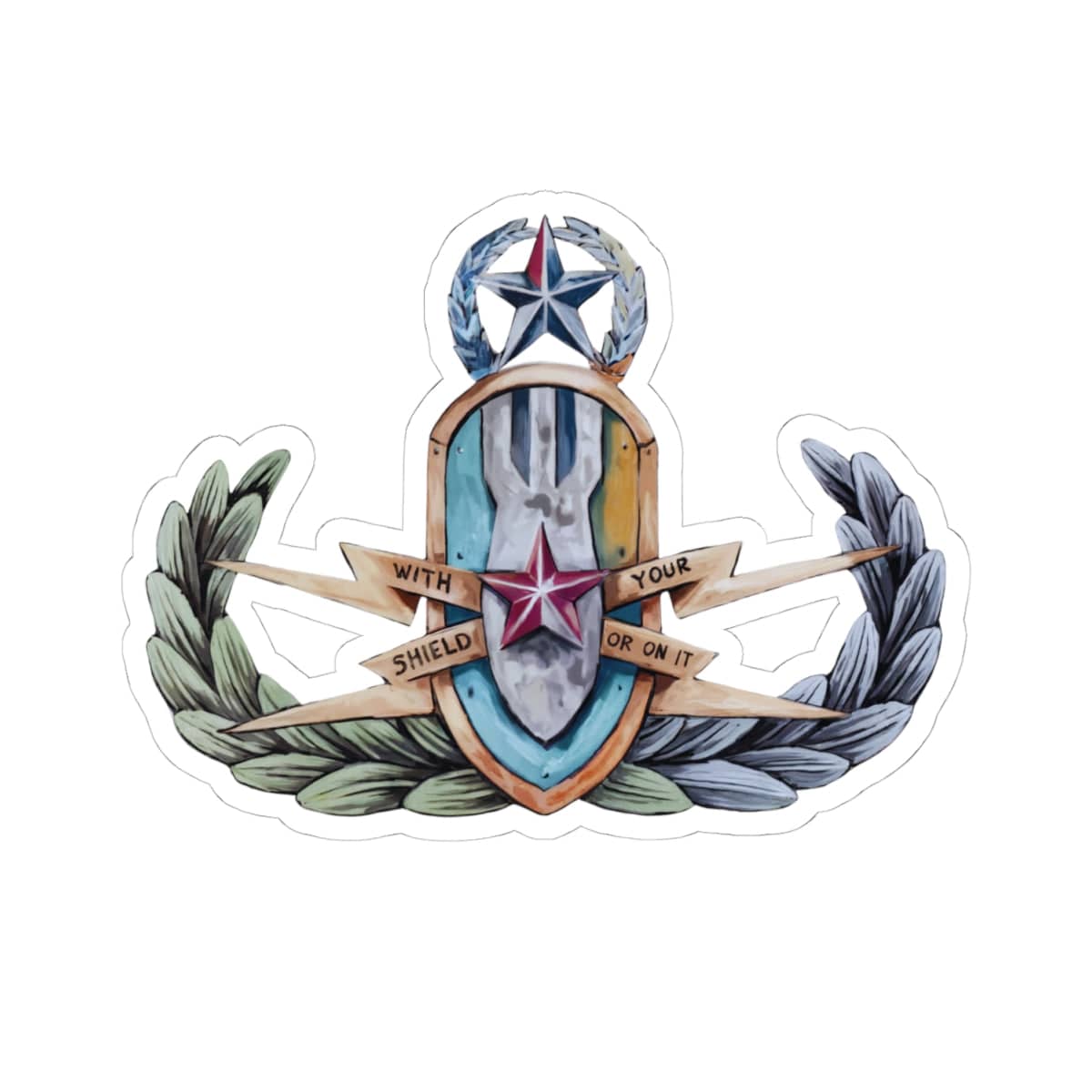 K-Factor Supply Co With your Shield Sticker 4" × 4"