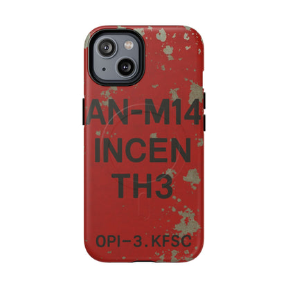 K-Factor Supply Co AN-M14 Thermite Tough Magnetic iPhone Case iPhone 14