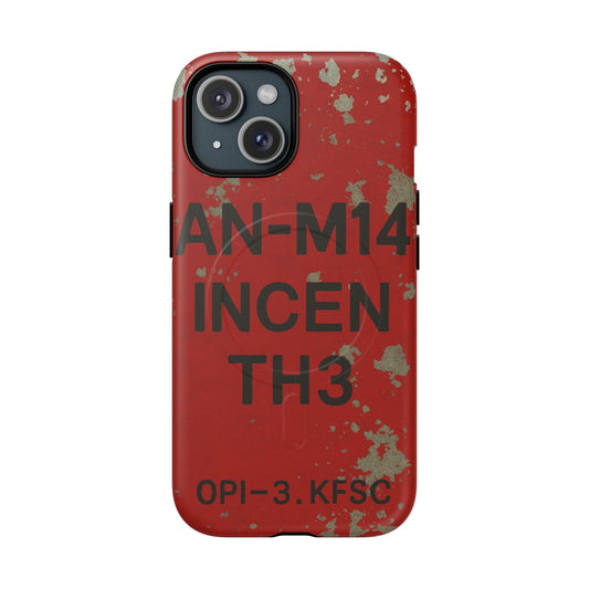 K-Factor Supply Co AN-M14 Thermite Tough Magnetic iPhone Case iPhone 15 / Matte