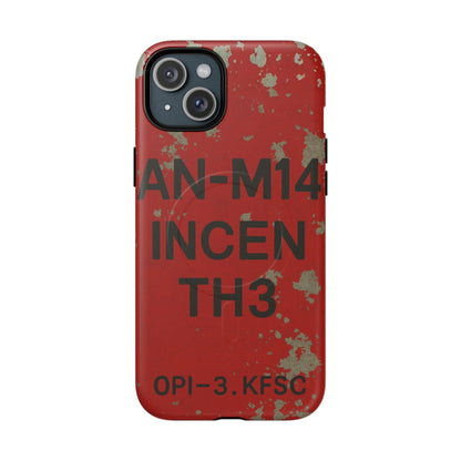 K-Factor Supply Co AN-M14 Thermite Tough Magnetic iPhone Case iPhone 15 Plus
