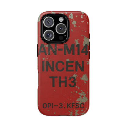 K-Factor Supply Co AN-M14 Thermite Tough Magnetic iPhone Case iPhone 16 Pro / Matte