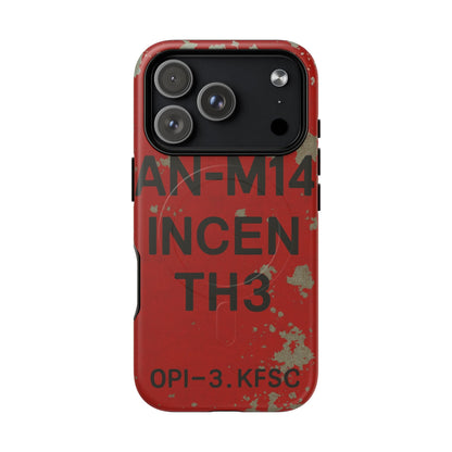 K-Factor Supply Co AN-M14 Thermite Tough Magnetic iPhone Case iPhone 18 Pro / Matte