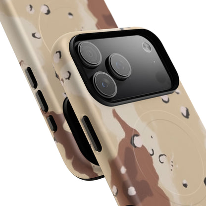 K-Factor Supply Co Chocolate Chip Camo Tough Magnetic iPhone Case