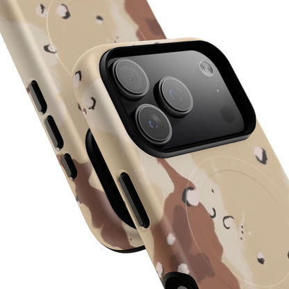 K-Factor Supply Co Chocolate Chip Camo Tough Magnetic iPhone Case