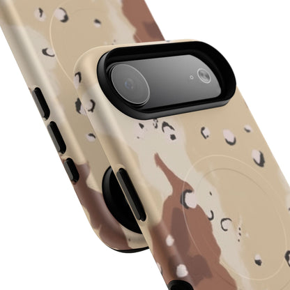 K-Factor Supply Co Chocolate Chip Camo Tough Magnetic iPhone Case