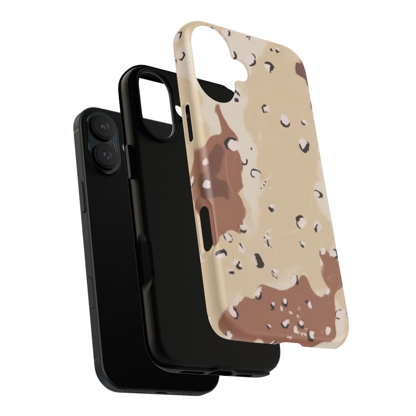K-Factor Supply Co Chocolate Chip Camo Tough Magnetic iPhone Case