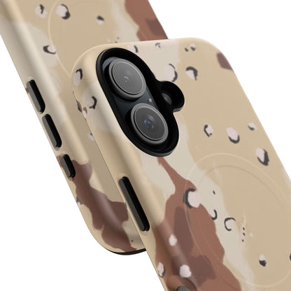 K-Factor Supply Co Chocolate Chip Camo Tough Magnetic iPhone Case
