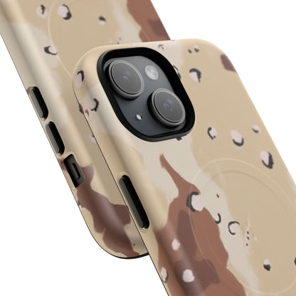 K-Factor Supply Co Chocolate Chip Camo Tough Magnetic iPhone Case