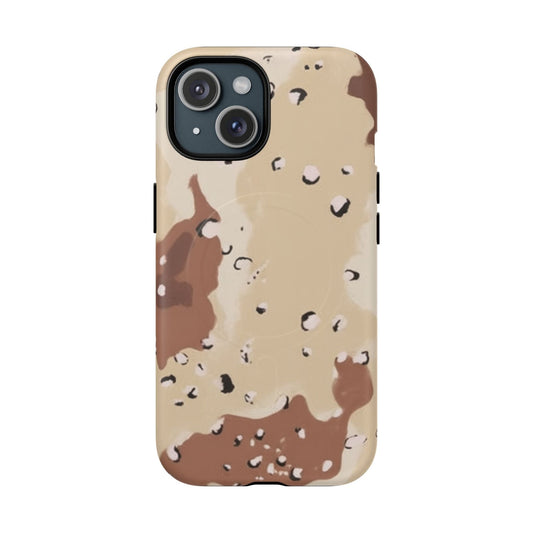 K-Factor Supply Co Chocolate Chip Camo Tough Magnetic iPhone Case iPhone 15