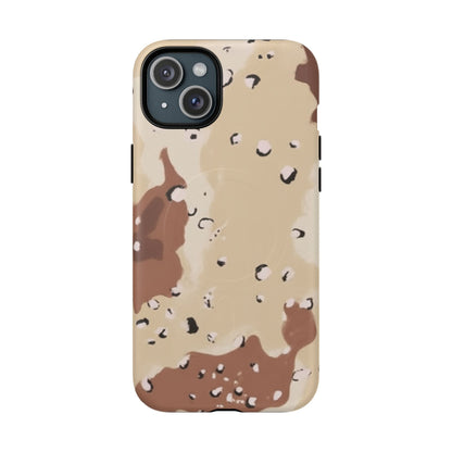 K-Factor Supply Co Chocolate Chip Camo Tough Magnetic iPhone Case iPhone 15 Plus