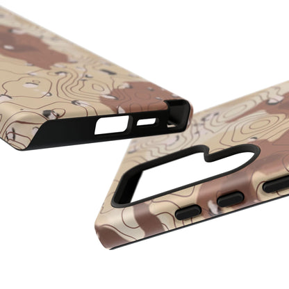 K-Factor Supply Co Chocolate Chip Topo Tough Android Case