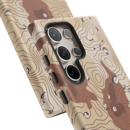 K-Factor Supply Co Chocolate Chip Topo Tough Android Case