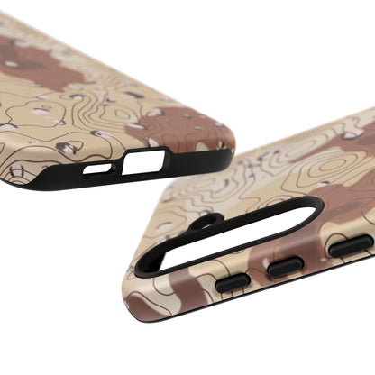 K-Factor Supply Co Chocolate Chip Topo Tough Android Case