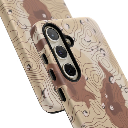 K-Factor Supply Co Chocolate Chip Topo Tough Android Case