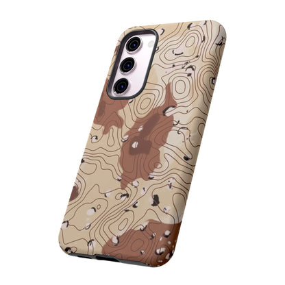 K-Factor Supply Co Chocolate Chip Topo Tough Android Case