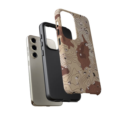 K-Factor Supply Co Chocolate Chip Topo Tough Android Case