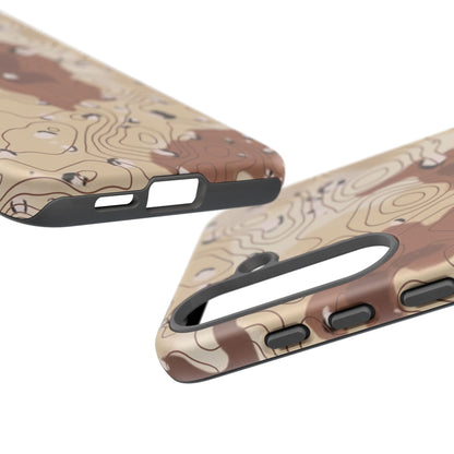 K-Factor Supply Co Chocolate Chip Topo Tough Android Case