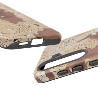 K-Factor Supply Co Chocolate Chip Topo Tough Android Case